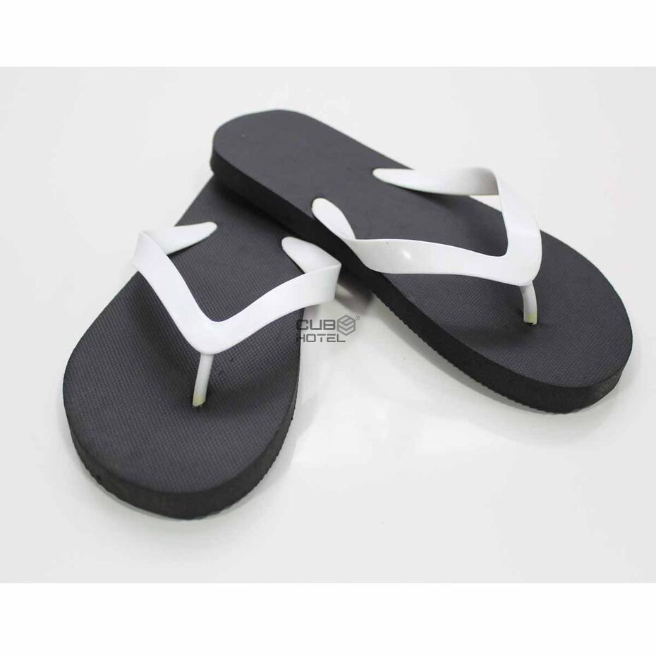 100 Pares, Chinelos Hotel Flip Flop Black, 29Cm